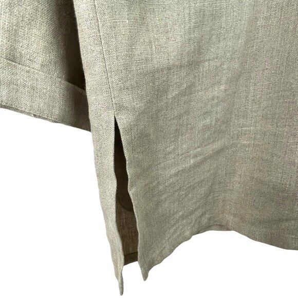 Charter Club Womens Size 10 Brown Linen Button Up Lined Jacket Pockets - Picture 8 of 12